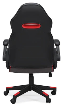 Lynxtyn Home Office Chair - Red/Black - Furniture Depot (7886828044536)