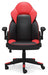 Lynxtyn Home Office Chair - Red/Black - Furniture Depot (7886828044536)