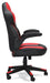 Lynxtyn Home Office Chair - Red/Black - Furniture Depot (7886828044536)