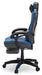 Lynxtyn Home Office Swivel Desk Chair - Blue/Black - Furniture Depot (7886833778936)