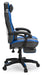 Lynxtyn Home Office Swivel Desk Chair - Blue/Black - Furniture Depot (7886833778936)