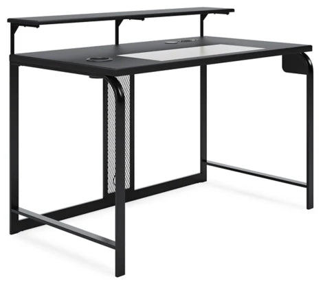 Lynxtyn 48" Home Office Desk - Black - Furniture Depot (7886844887288)