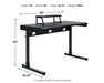 Lynxtyn 48" Home Office Desk - Black - Furniture Depot (7886852522232)