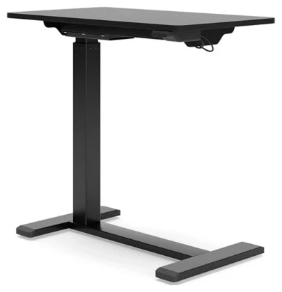 Lynxtyn Adjustable Height Home Office Side Desk - Black - Furniture Depot (7886854095096)