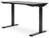 Lynxtyn Adjustable Height Home Office Desk - Black - Furniture Depot (7886855340280)