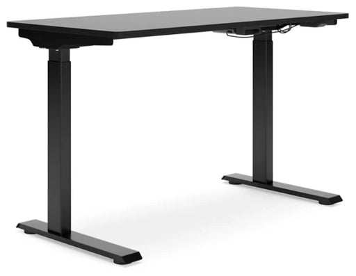 Lynxtyn Adjustable Height Home Office Desk - Black - Furniture Depot (7886855340280)