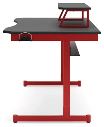 Lynxtyn Home Office Desk - Red/Black - Furniture Depot (7886856323320)