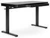 Lynxtyn Adjustable Height Home Office Desk - Black - Furniture Depot (7886857371896)