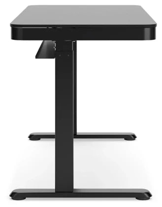 Lynxtyn Adjustable Height Home Office Desk - Black - Furniture Depot (7886857371896)