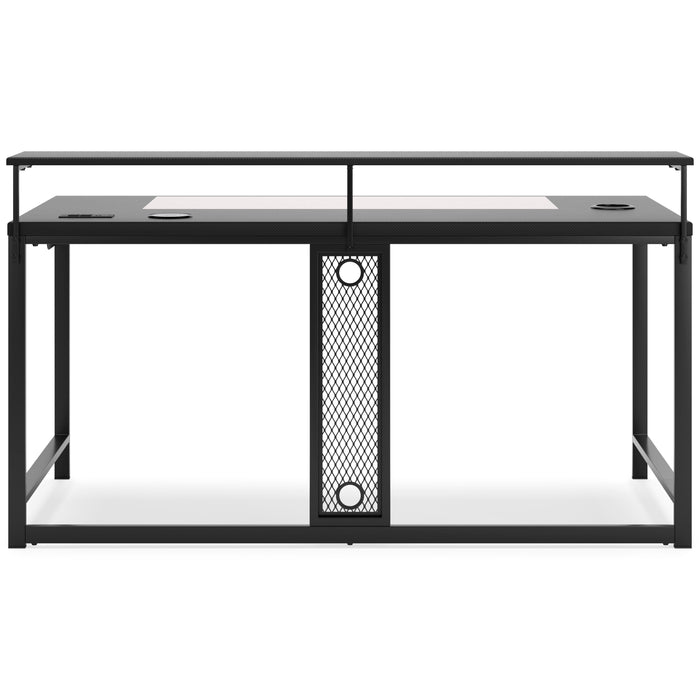 Lynxtyn Home Office Desk - Black - Furniture Depot