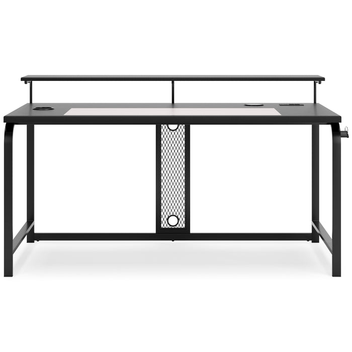 Lynxtyn Home Office Desk - Black - Furniture Depot