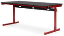 Lynxtyn Home Office Desk - Red/Black - Furniture Depot (7886868349176)