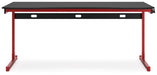 Lynxtyn Home Office Desk - Red/Black - Furniture Depot (7886868349176)