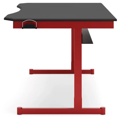 Lynxtyn Home Office Desk - Red/Black - Furniture Depot (7886868349176)