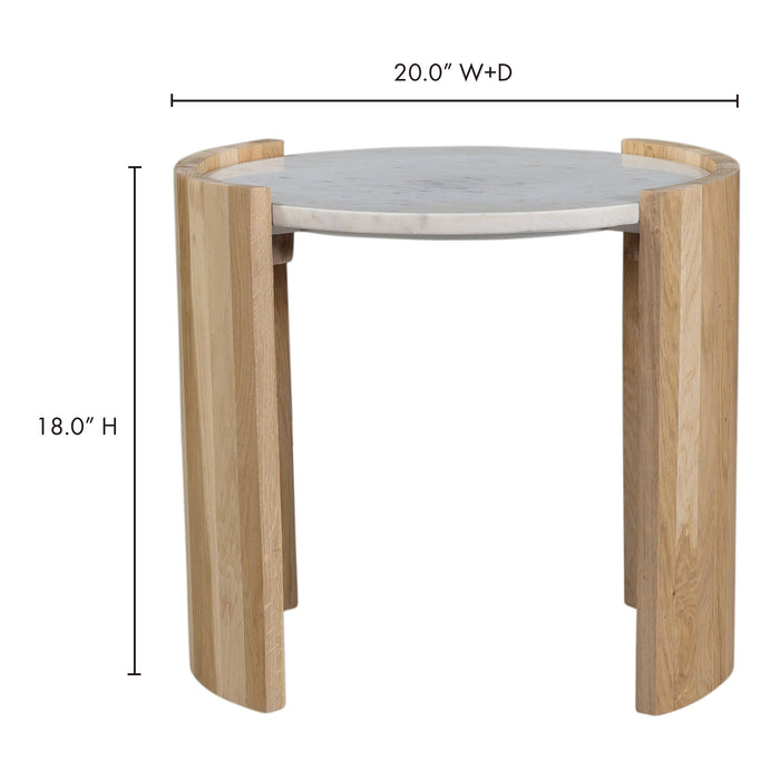 Dala Side Table White
