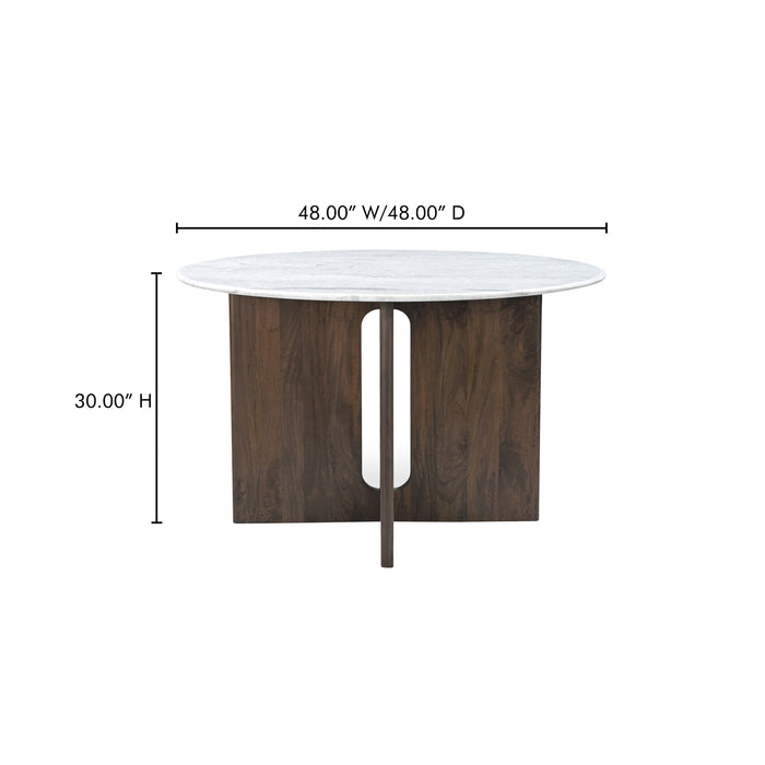 Stanley Dining Table White Marble