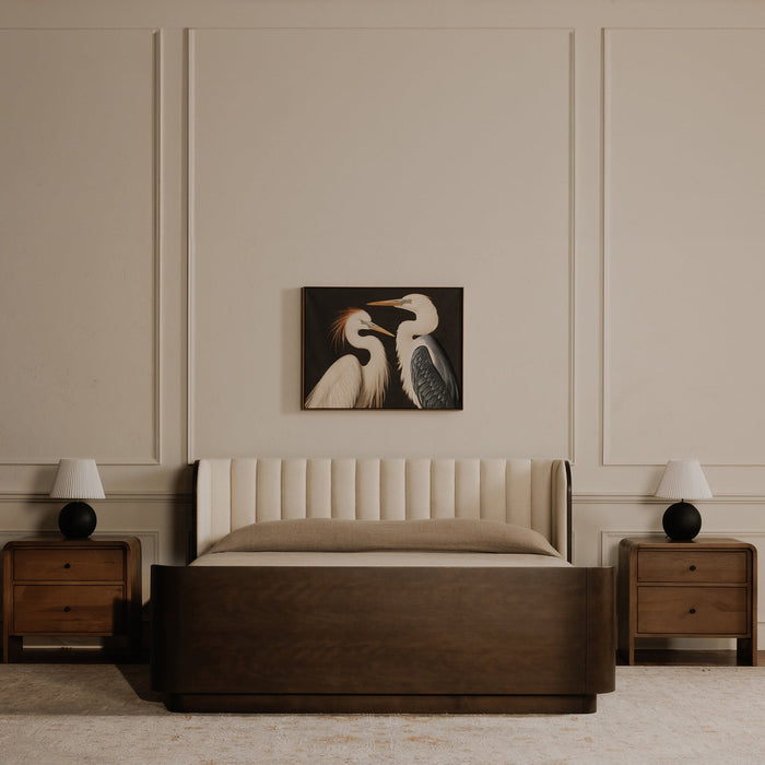 Two Cranes Framed Painting