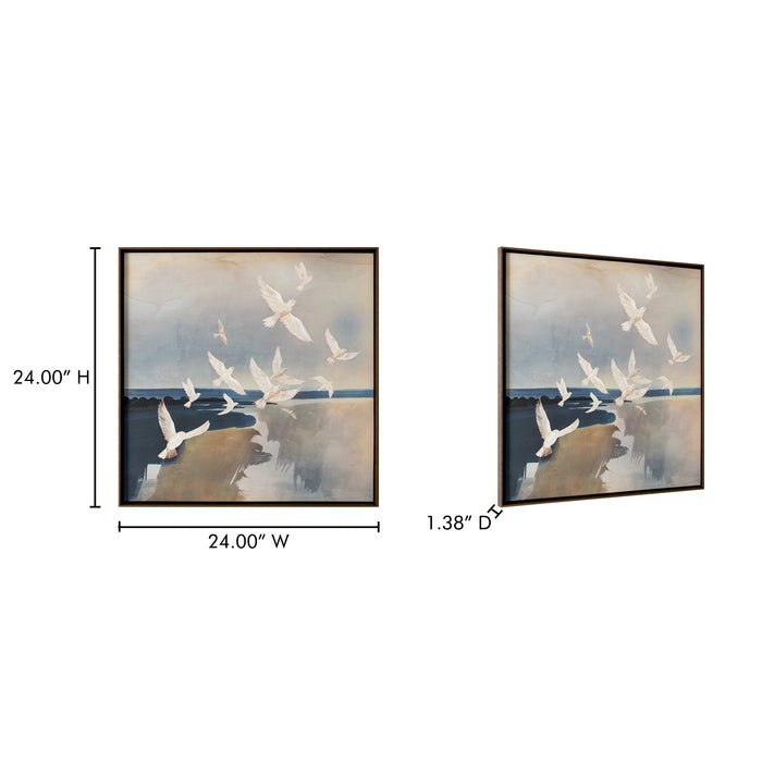 Flock Framed Painting