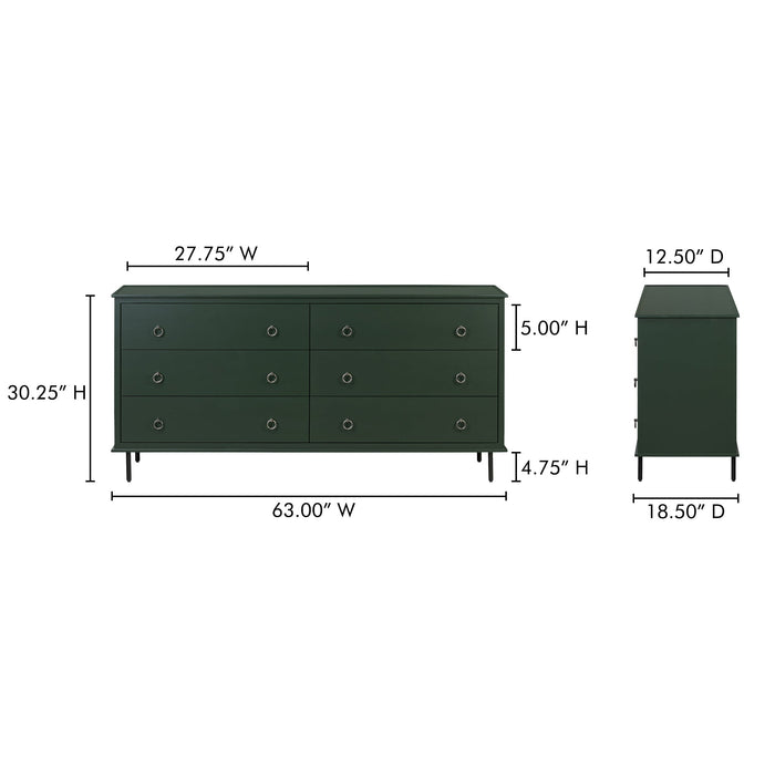 Reagan 6 Drawer Dresser