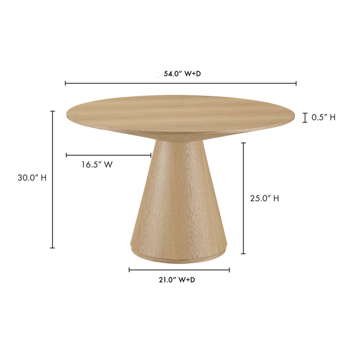 Otago Round 54In Dining Table