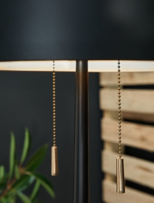 Amadell Floor Lamp  (Black/Gold Finish)