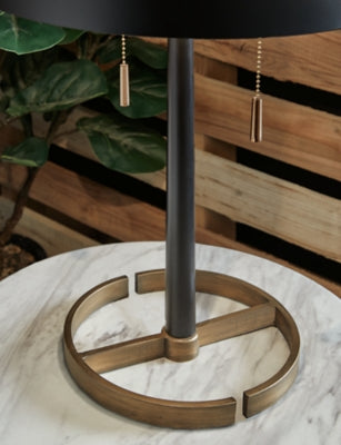 Amadell Table Lamp  (Black/Gold Finish)