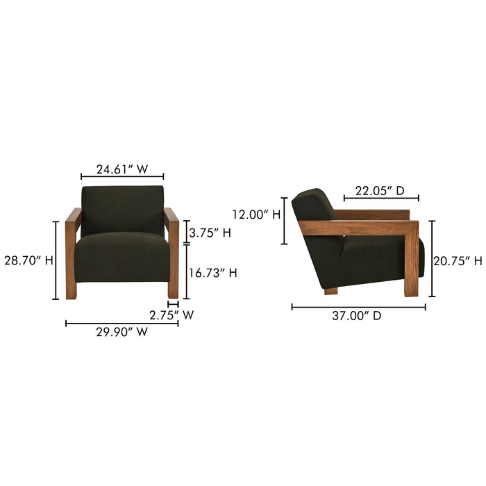 Garnet Lounge Chair Wool Blend
