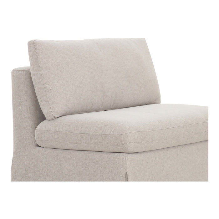 Fable Slipcover Dining Chair and Half Beige