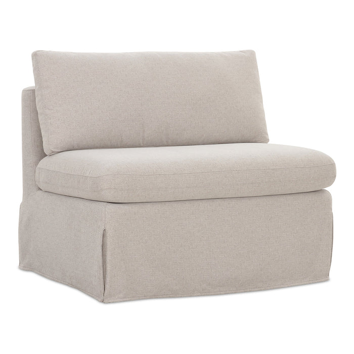 Fable Slipcover Dining Chair and Half Beige