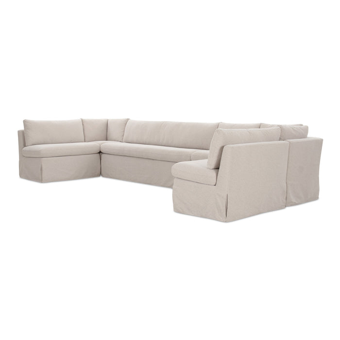 Fable Slipcover Dining Banquette U-Shape Beige