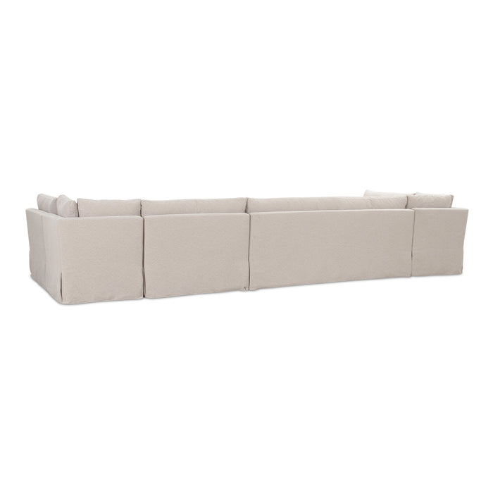 Fable Slipcover Dining Banquette U-Shape Beige
