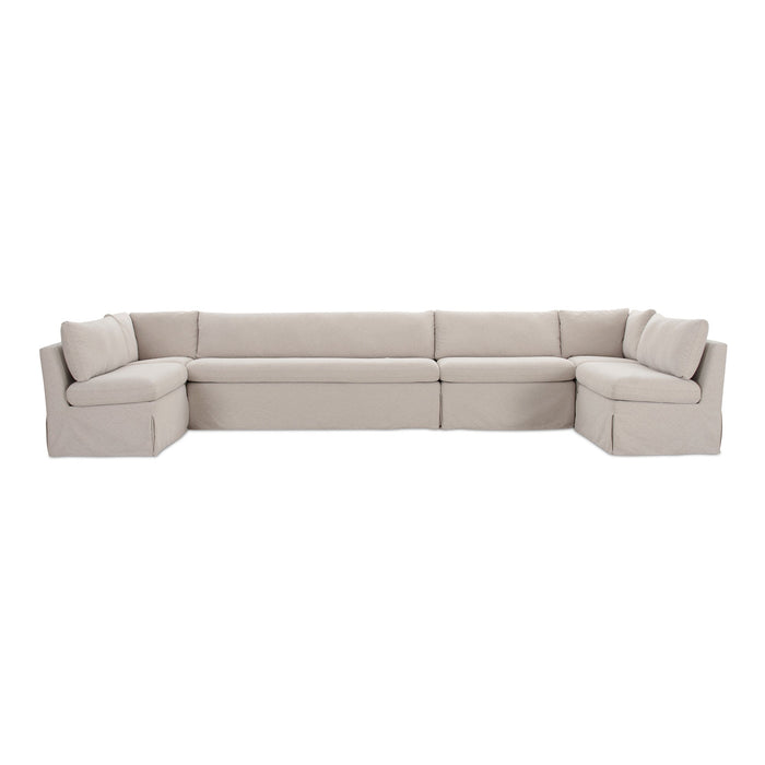 Fable Slipcover Dining Banquette U-Shape Beige