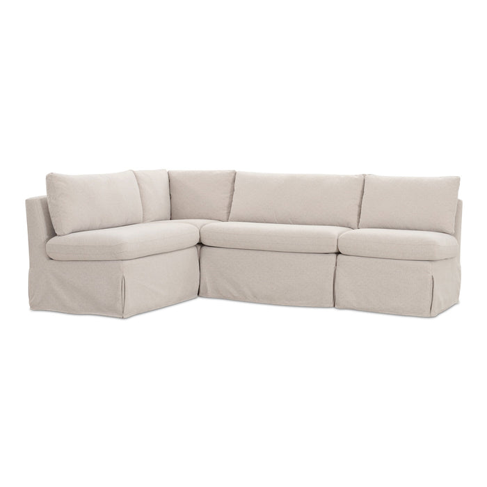 Fable Slipcover Dining Banquette L-Shape Beige