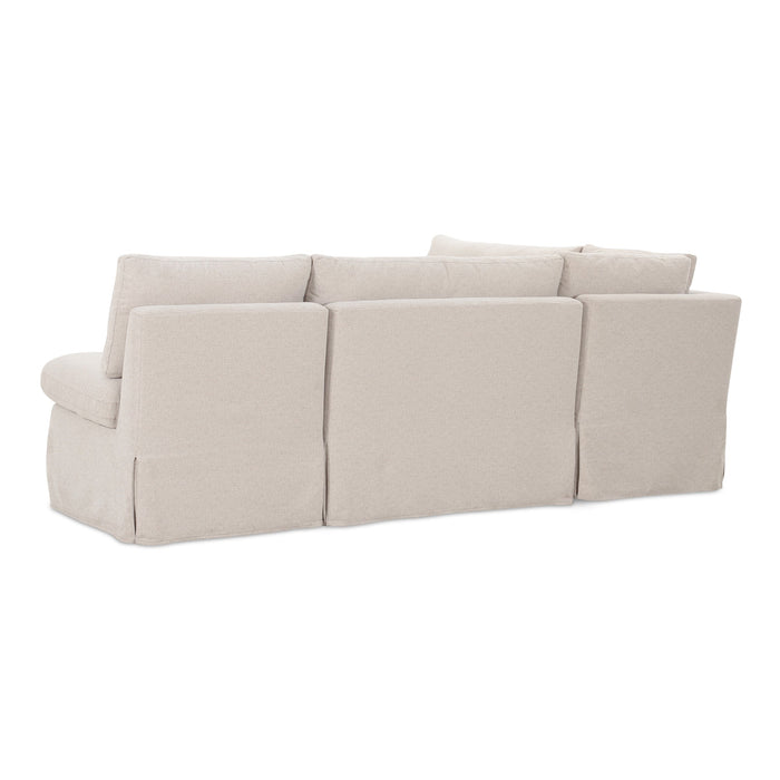 Fable Slipcover Dining Banquette L-Shape Beige