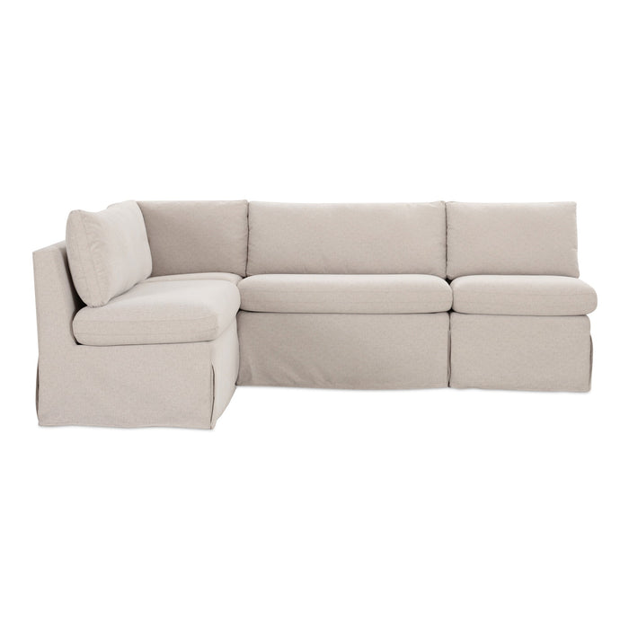 Fable Slipcover Dining Banquette L-Shape Beige