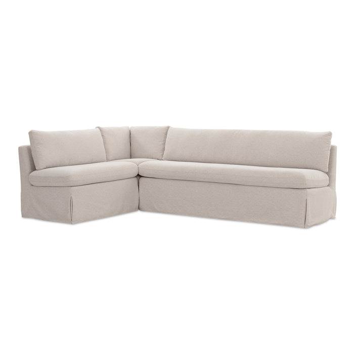 Fable Slipcover Dining Banquette L-Shape Beige