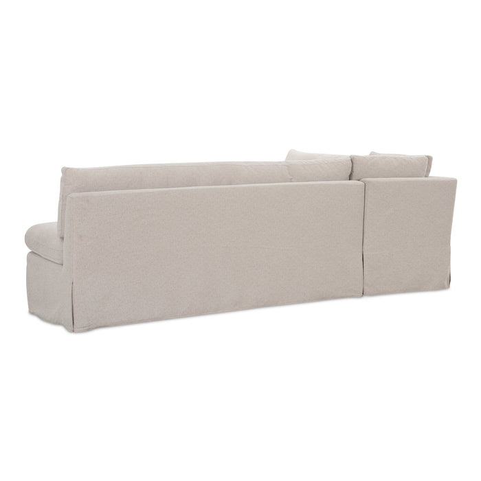 Fable Slipcover Dining Banquette L-Shape Beige