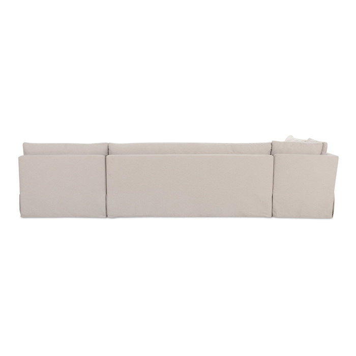 Fable Slipcover Dining Banquette L-Shape Beige