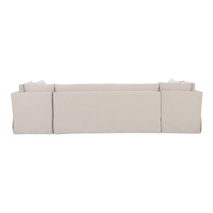 Fable Slipcover Dining Banquette U-Shape Beige