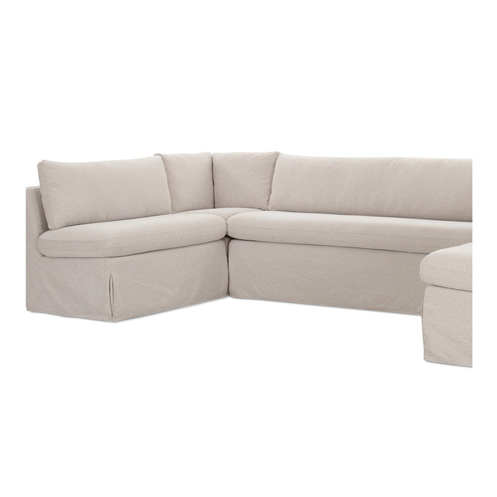 Fable Slipcover Dining Banquette U-Shape Beige