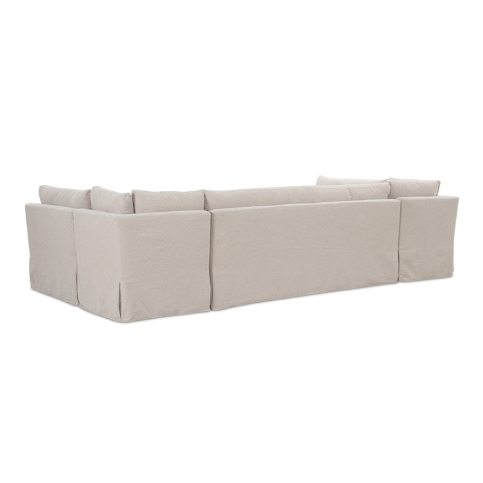 Fable Slipcover Dining Banquette U-Shape Beige