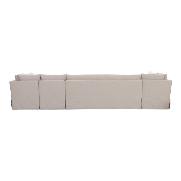 Fable Slipcover Dining Banquette U-Shape Beige