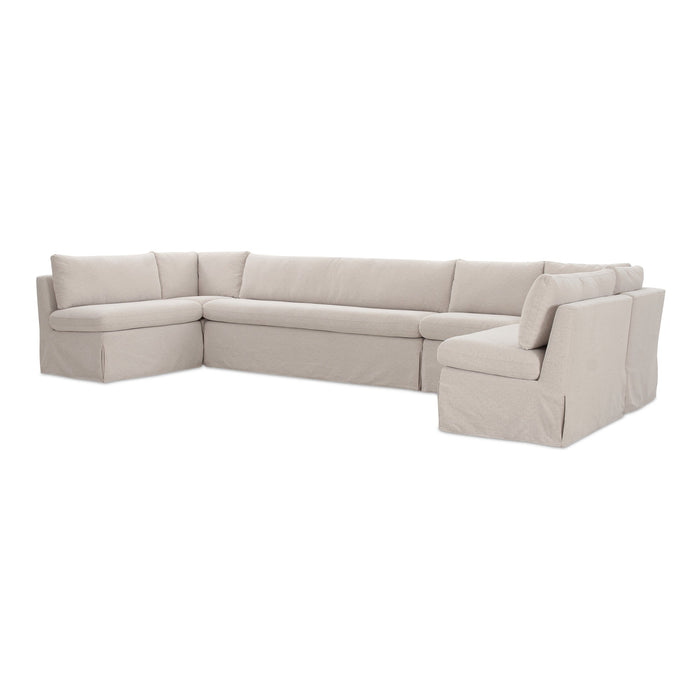 Fable Slipcover Dining Banquette U-Shape Beige