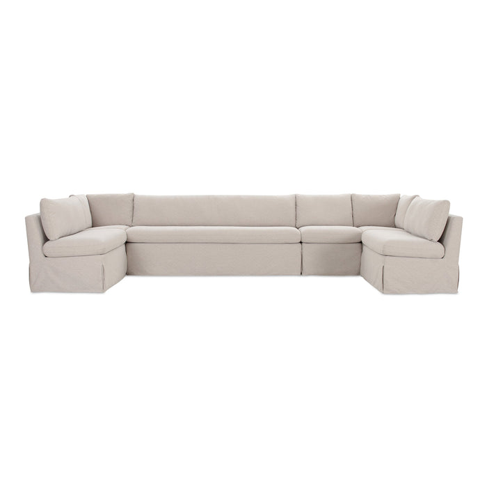 Fable Slipcover Dining Banquette U-Shape Beige