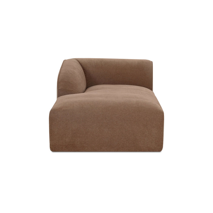 Isla Left Arm Facing Chaise Mocha