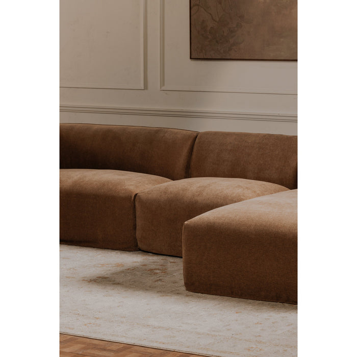 Isla Right Arm Facing Chaise Mocha