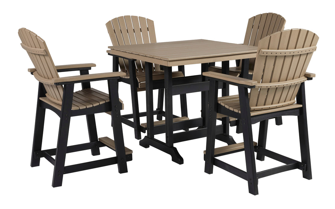 Fairen Trail Outdoor Counter Height 5 Pc Set - Furniture Depot