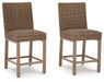 Walton Bridge Outdoor Bar Stool (Set of 2)