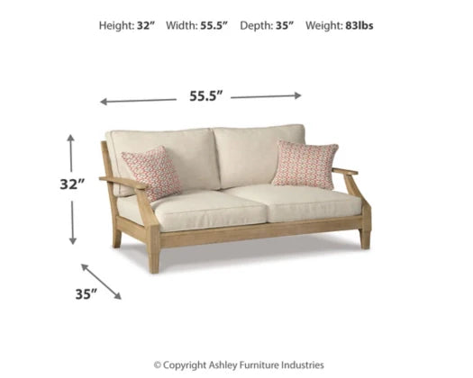 Clare View Loveseat with Cushion - Furniture Depot (7655229915384)