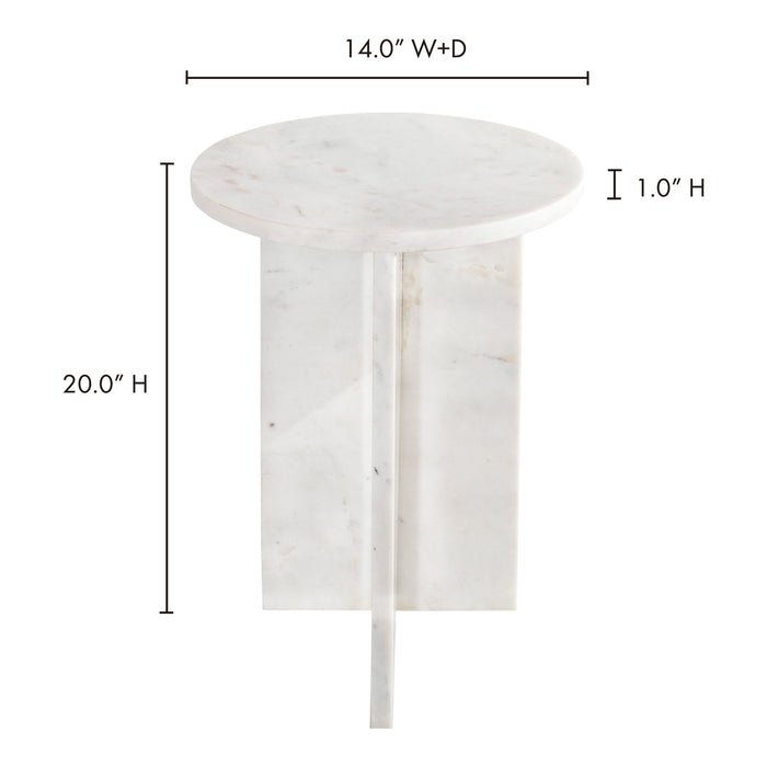 Grace Accent Table Marble